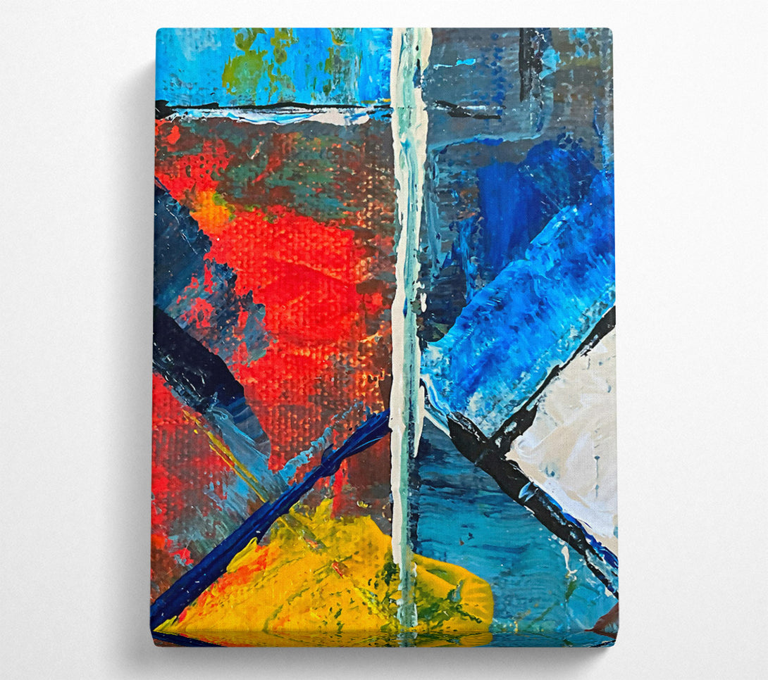  A Canvas Print of Blue Abstract Canvas Canvas Print