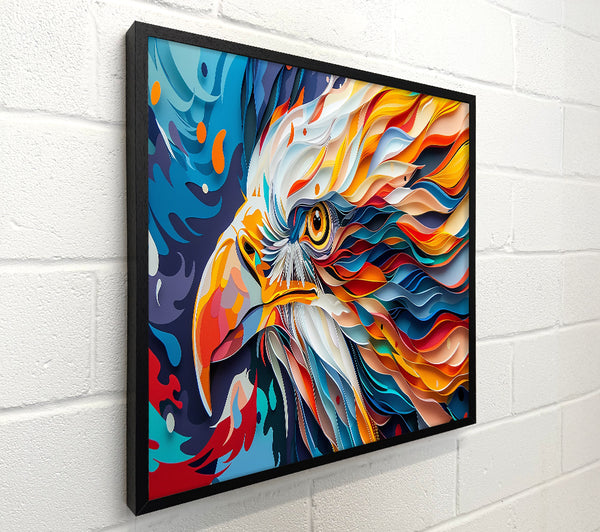 Orange Paper Eagle