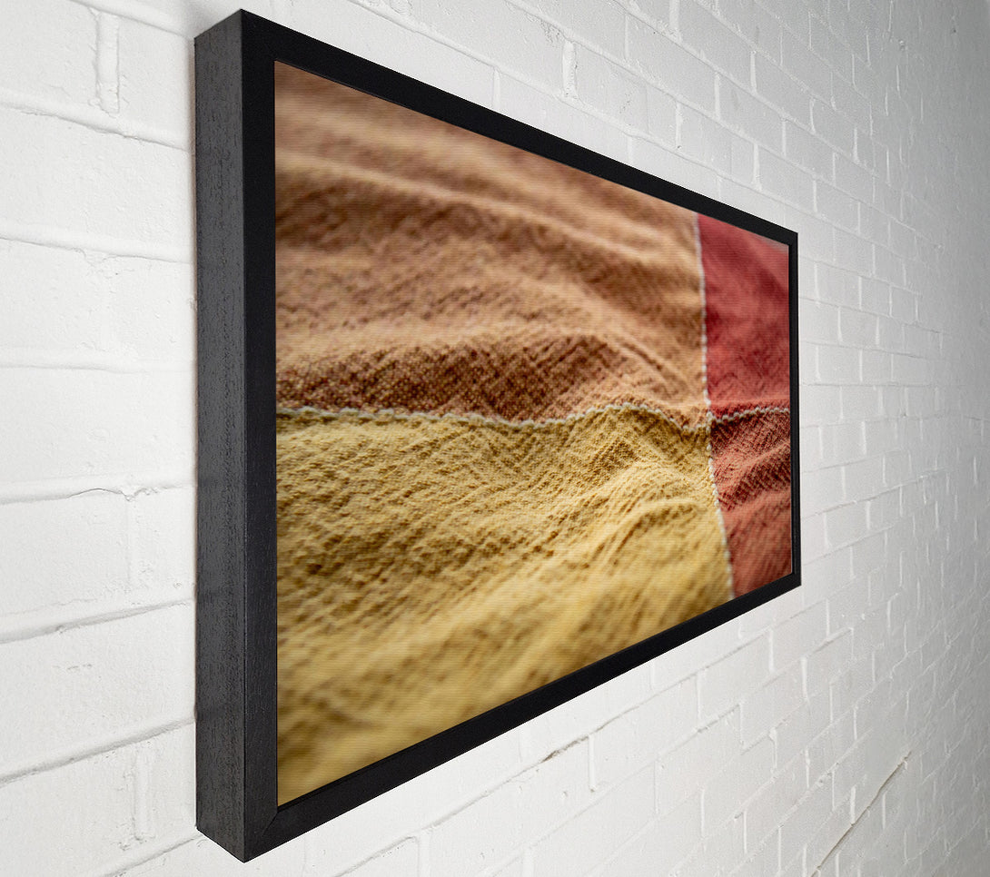  A Canvas Print of Golden Stitched Patchwork Canvas Art