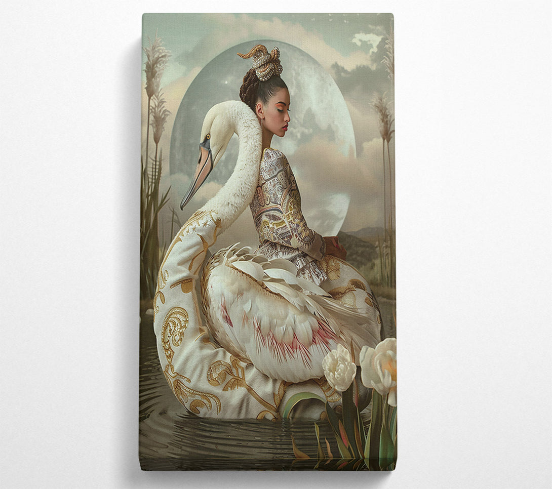  A Canvas Print of Golden Swan Dreams Canvas Print
