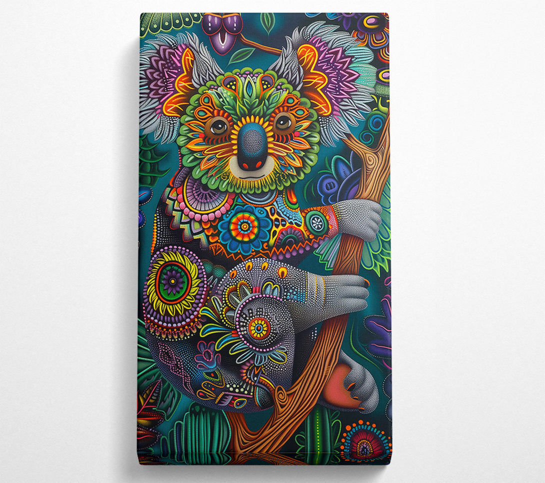  A Canvas Print of Teal Koala Dreams Canvas Art