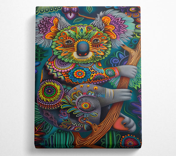  A Canvas Print of Teal Koala Dreams Canvas Art