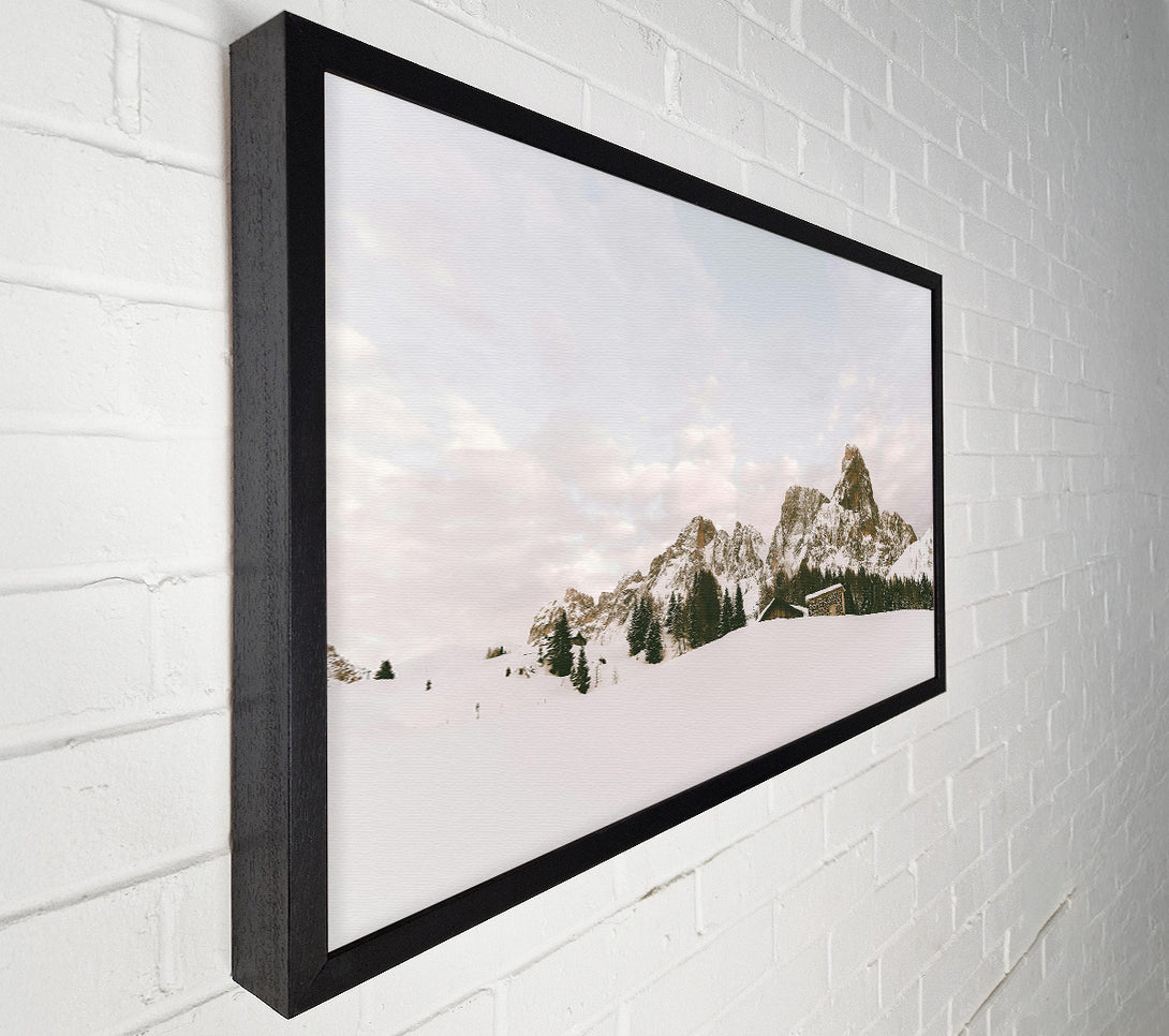  A Canvas Print of White Mountain Shelter Canvas Wall Art