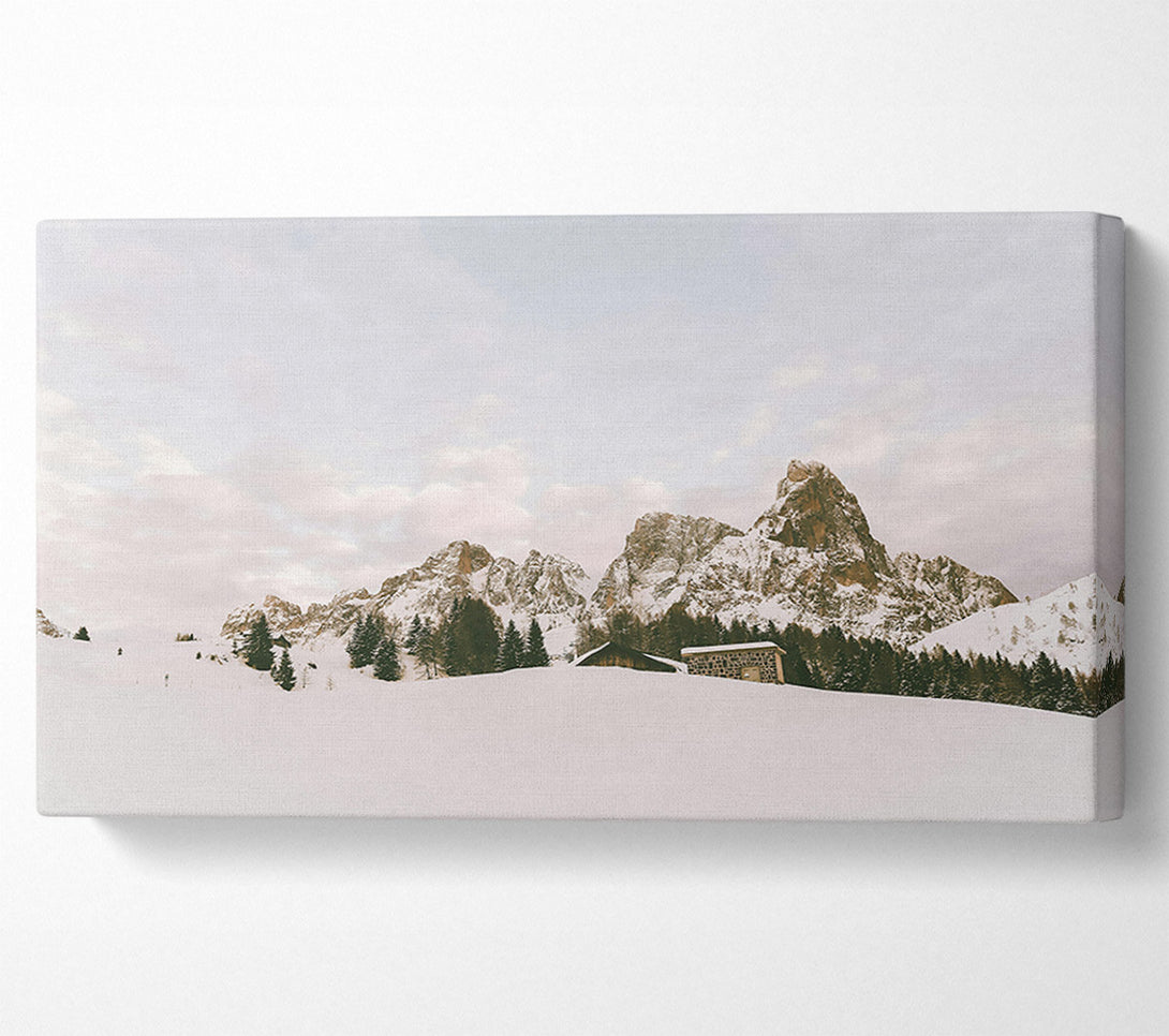  A Canvas Print of White Mountain Shelter Canvas Wall Art