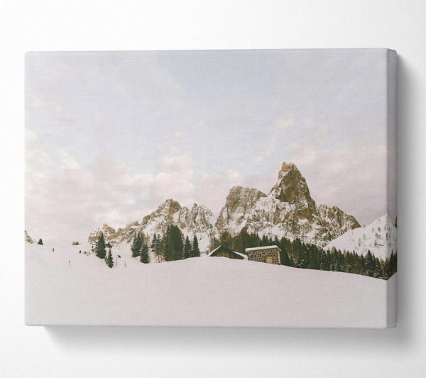  A Canvas Print of White Mountain Shelter Canvas Wall Art