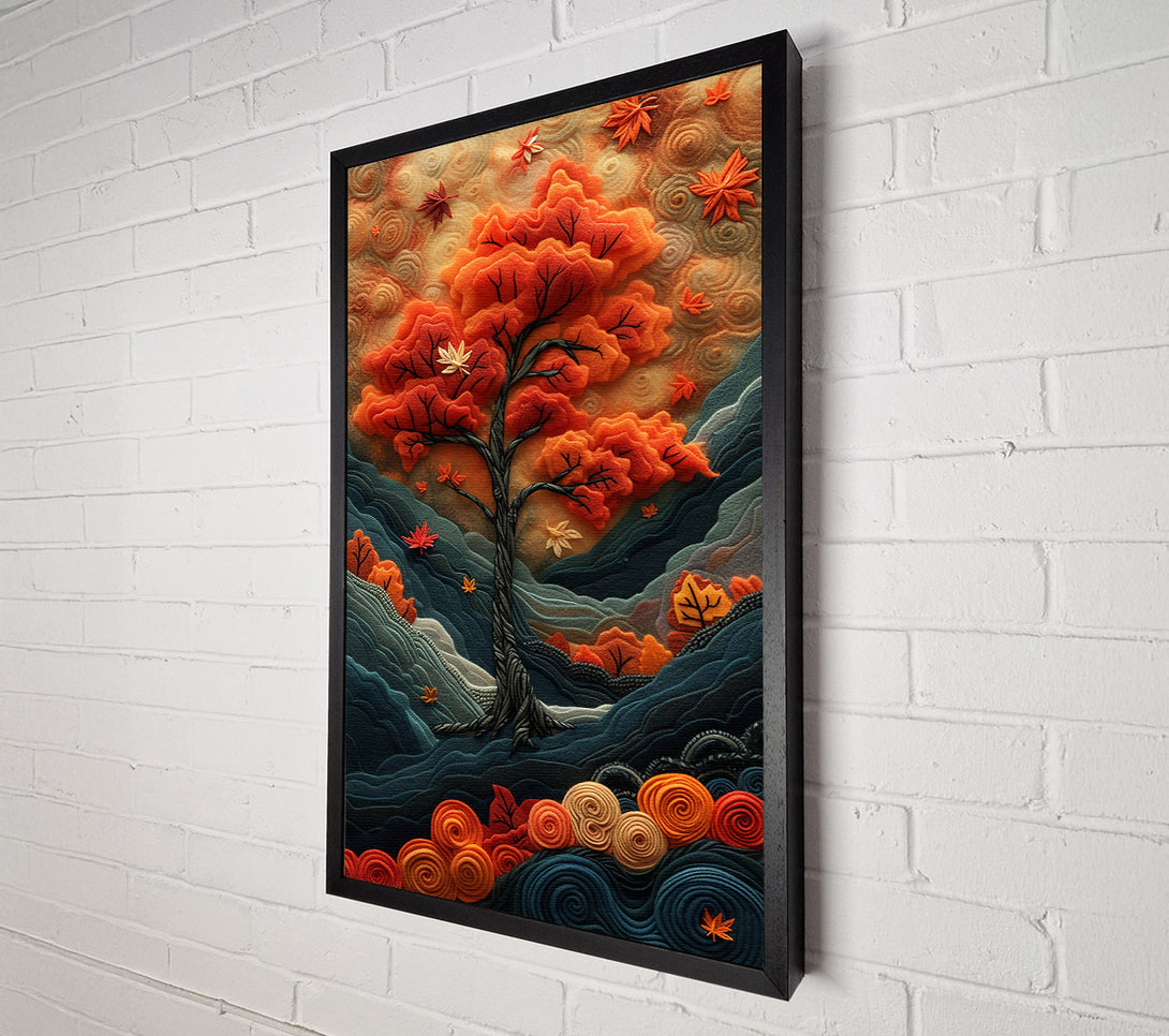  A Canvas Print of Orange Autumn Dreamscape Canvas Wall Art