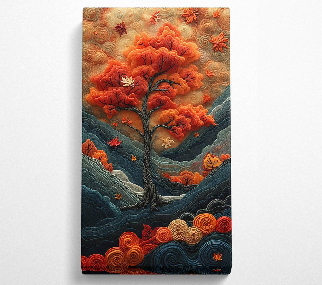 A Canvas Print of Orange Autumn Dreamscape Canvas Wall Art