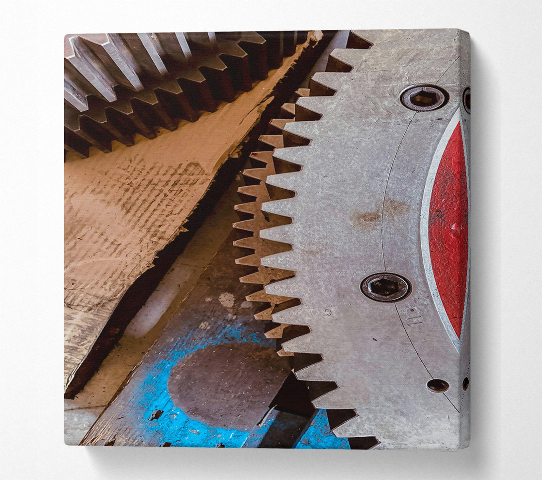  A Canvas Print of Silver Gear Symphony Canvas Art