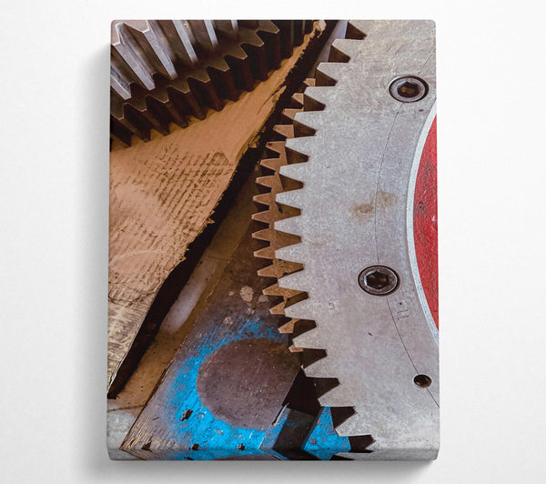  A Canvas Print of Silver Gear Symphony Canvas Art