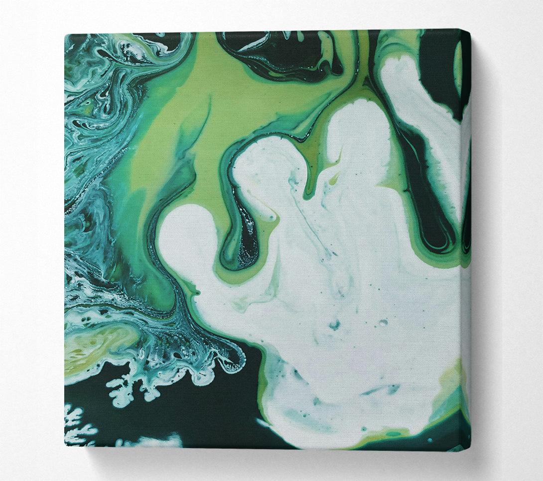  A Canvas Print of Emerald Swirls Of Dreams Canvas Art