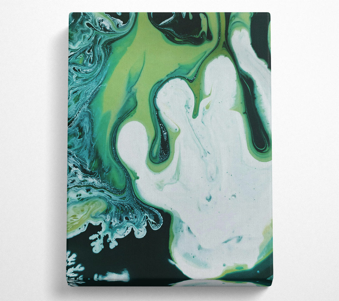  A Canvas Print of Emerald Swirls Of Dreams Canvas Art