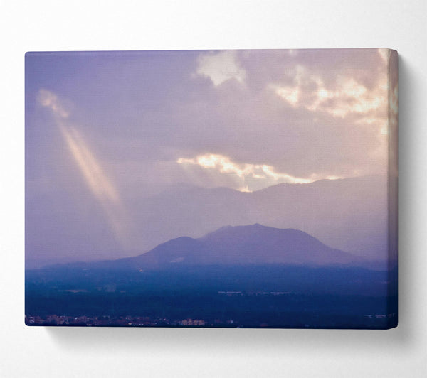  A Canvas Print of Lavender Mountain Light Canvas Art
