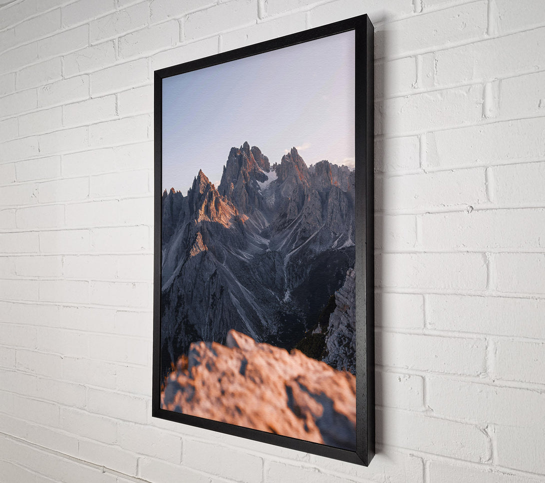  A Canvas Print of Golden Mountain Horizon Canvas Print