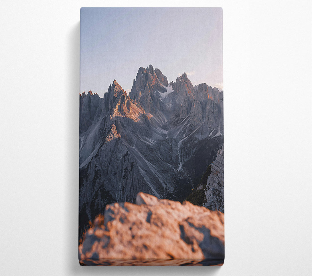  A Canvas Print of Golden Mountain Horizon Canvas Print