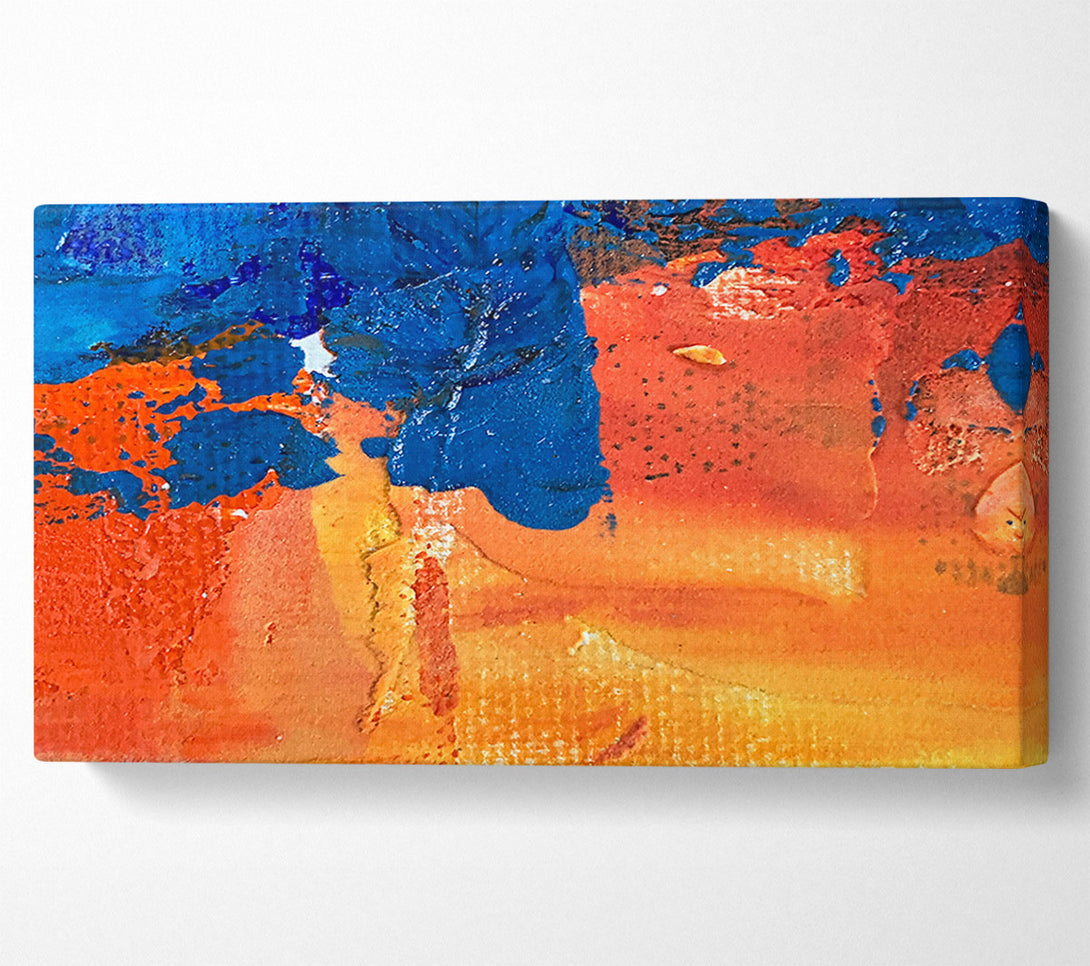  A Canvas Print of Orange Abstract Dreamscape Canvas Art