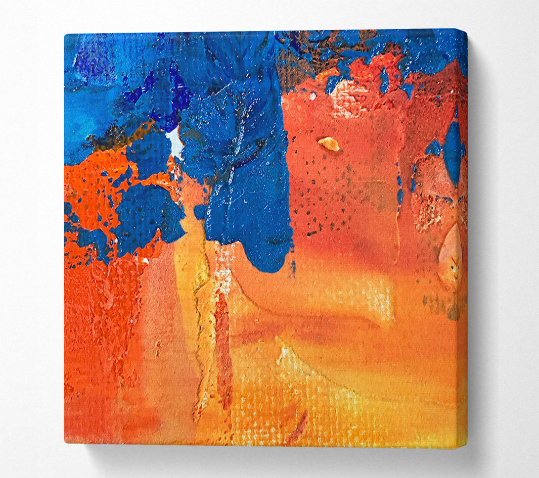  A Canvas Print of Orange Abstract Dreamscape Canvas Art