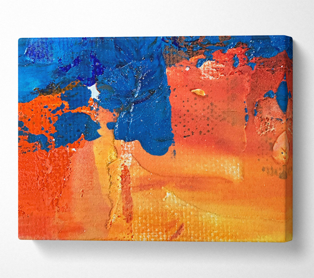  A Canvas Print of Orange Abstract Dreamscape Canvas Art