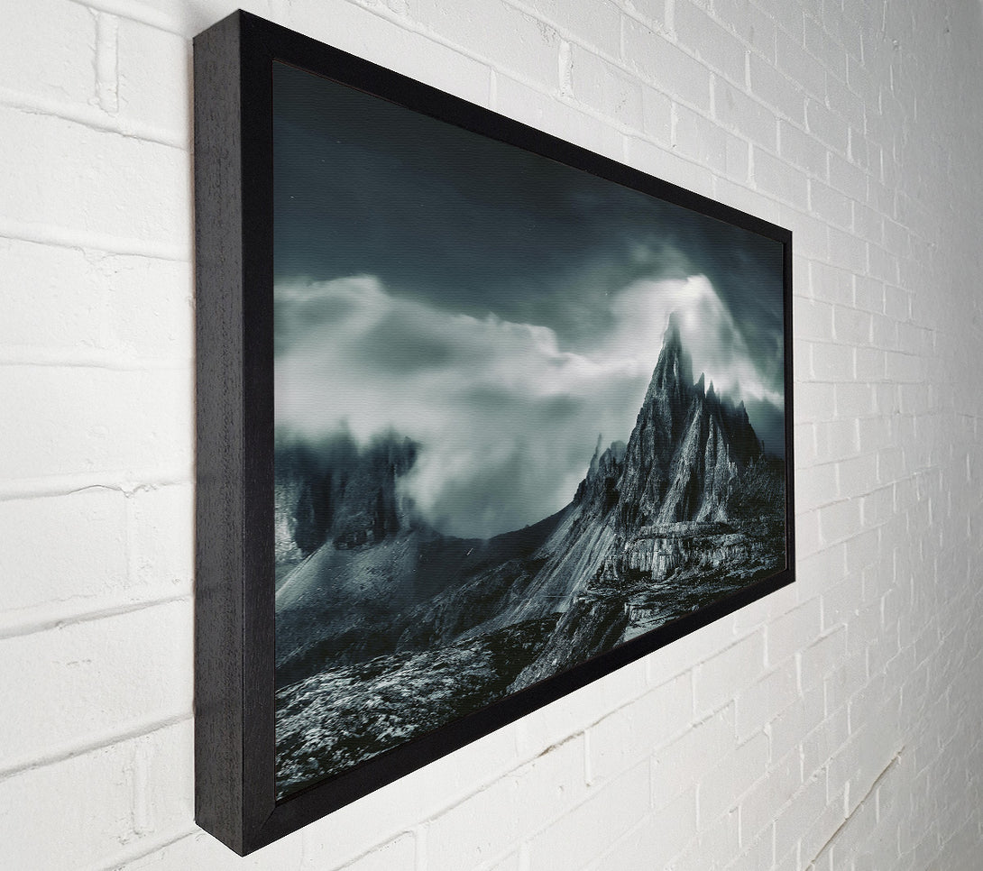  A Canvas Print of Grey Stone Peaks Canvas Print