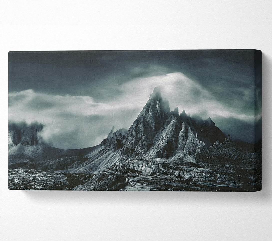  A Canvas Print of Grey Stone Peaks Canvas Print