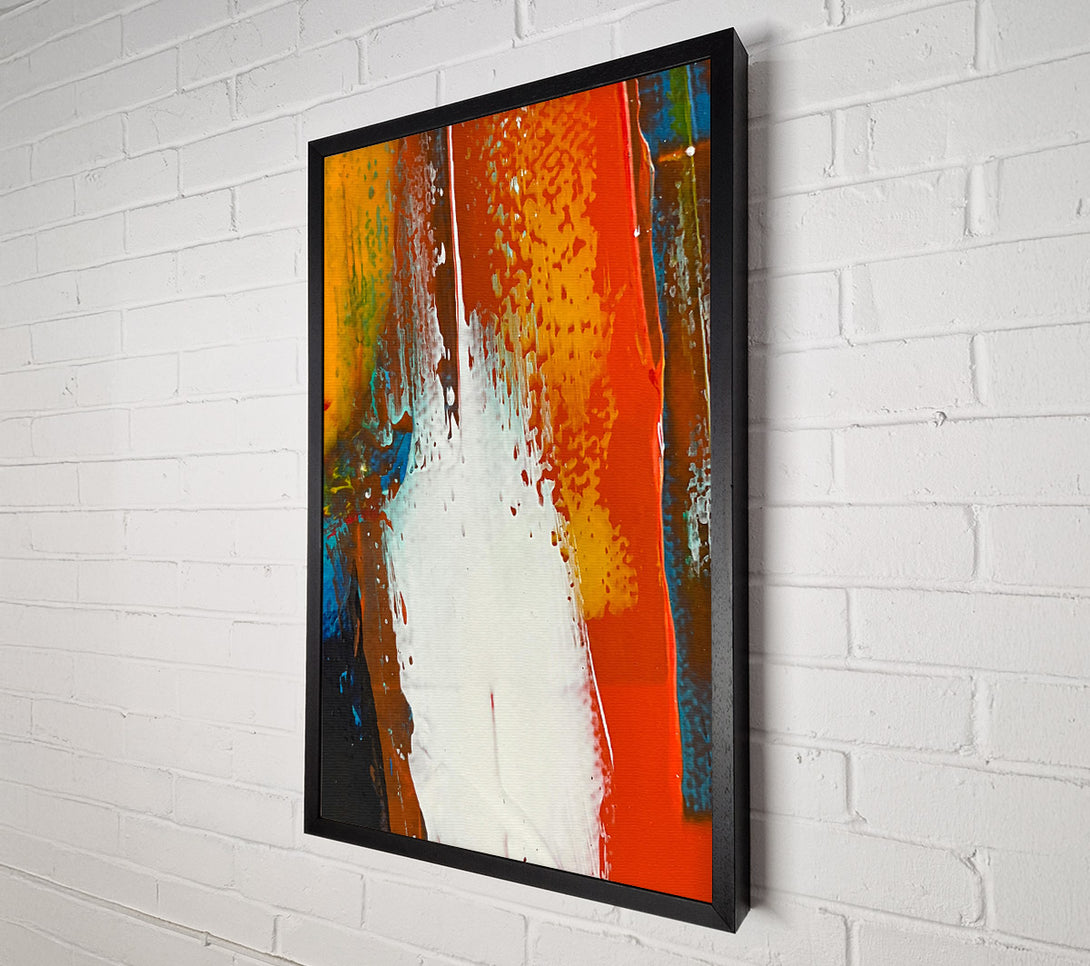  A Canvas Print of Crimson And White Strokes Canvas Print