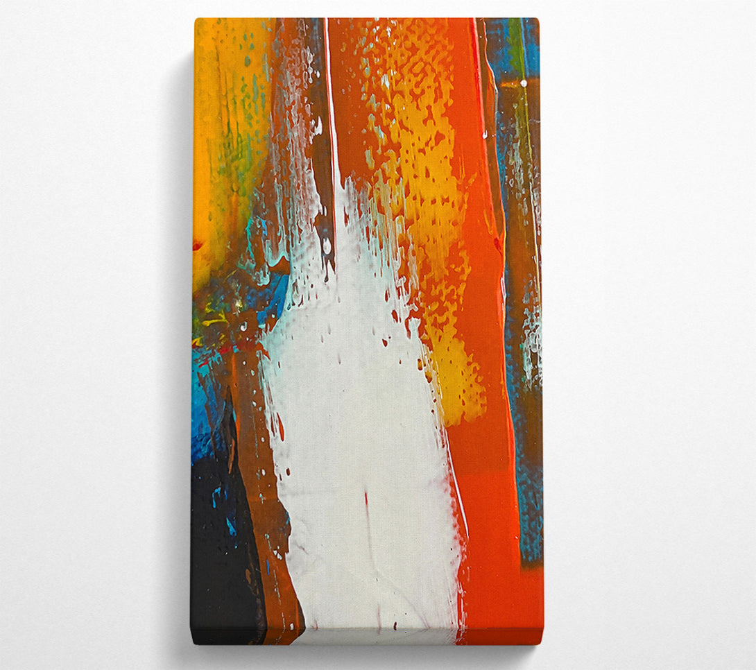  A Canvas Print of Crimson And White Strokes Canvas Print