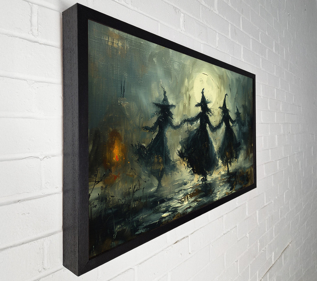  A Canvas Print of Moonlight Witch Dance Canvas Wall Art