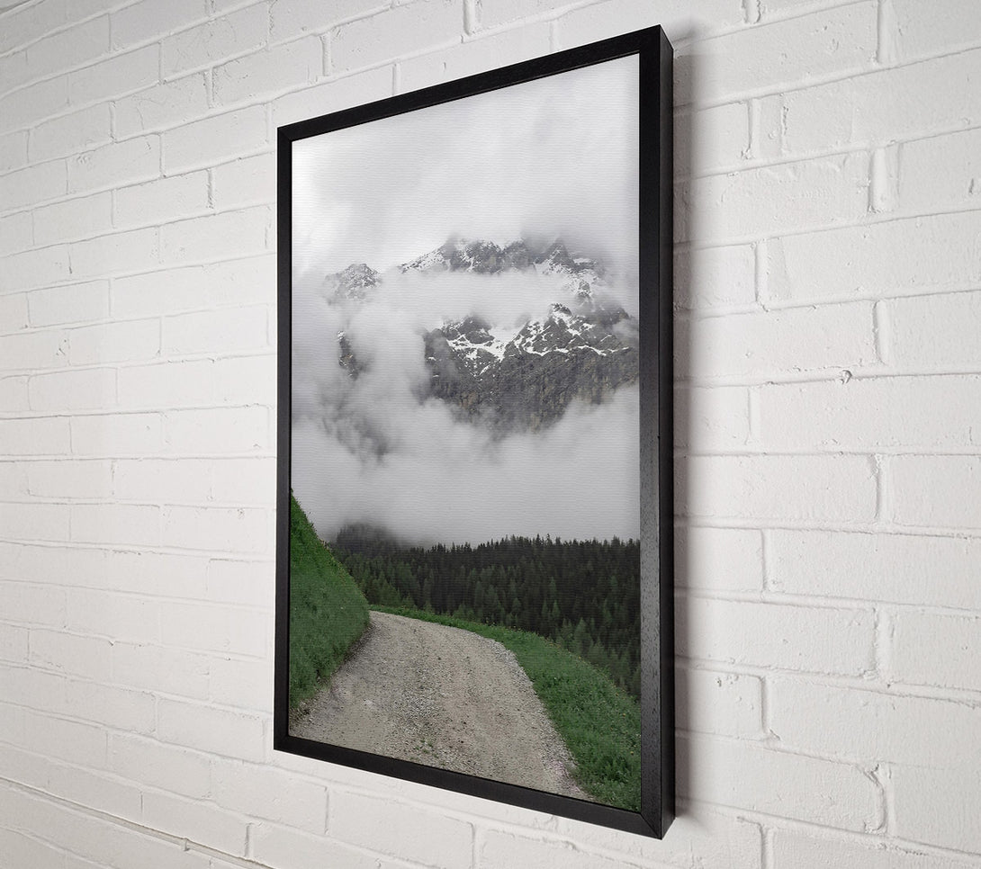  A Canvas Print of Grey Mountain Path Canvas Wall Art