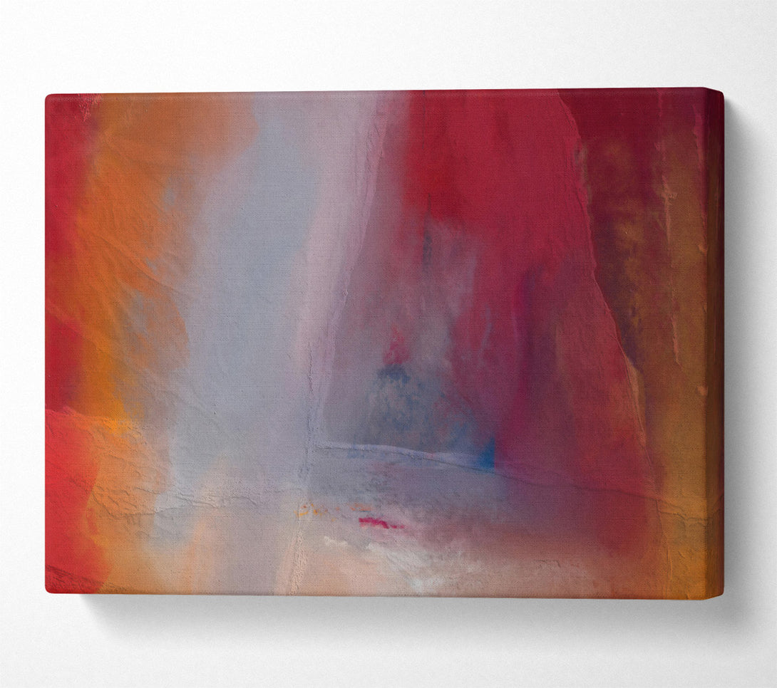  A Canvas Print of Crimson Abstract Landscape Canvas Wall Art