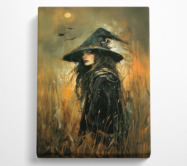  A Canvas Print of Golden Hour Witch Canvas Art