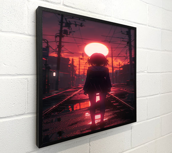 Crimson Sunset Shadow
