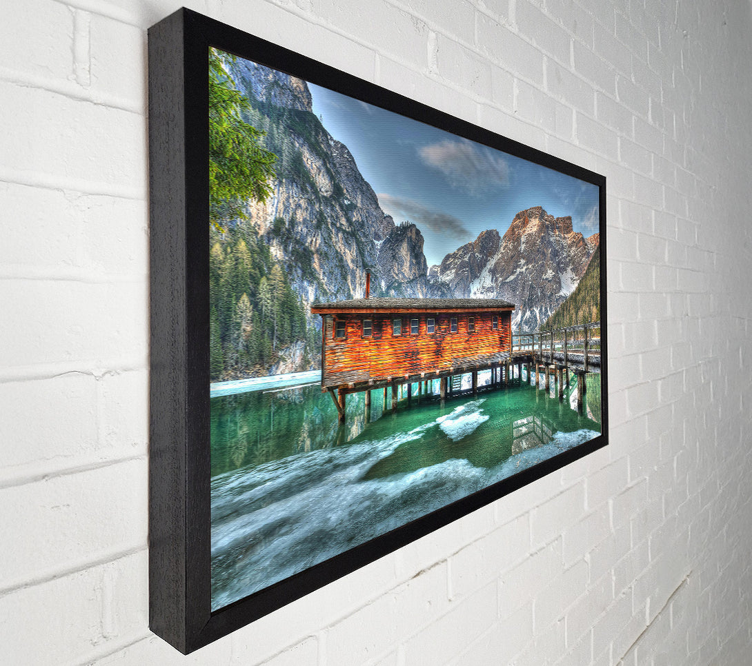  A Canvas Print of Green Mountain Cabin Canvas Print