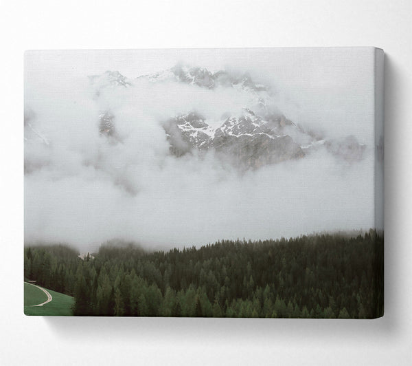  A Canvas Print of White Mist Mountains Canvas Art