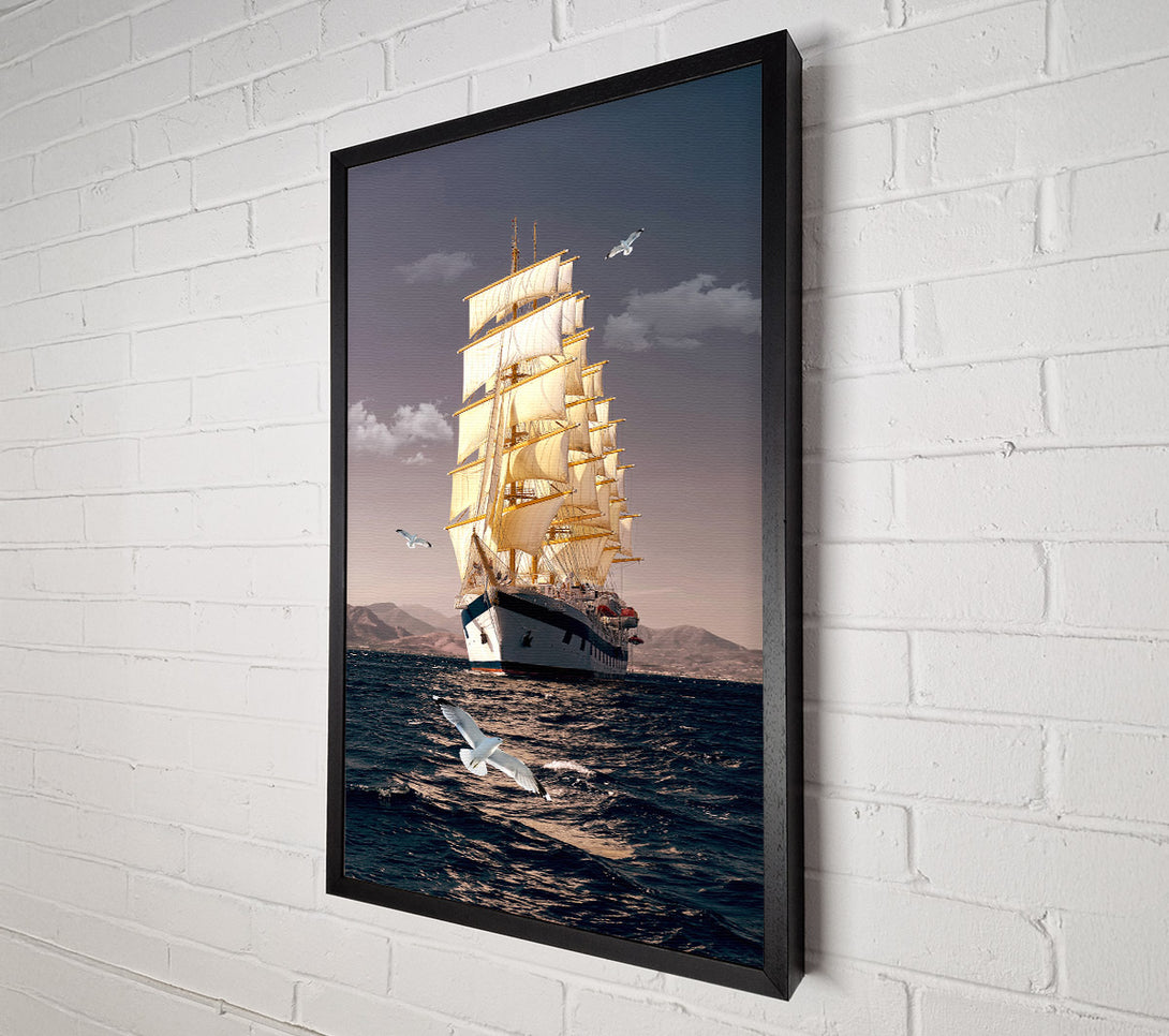  A Canvas Print of Cruise Ship Canvas Print