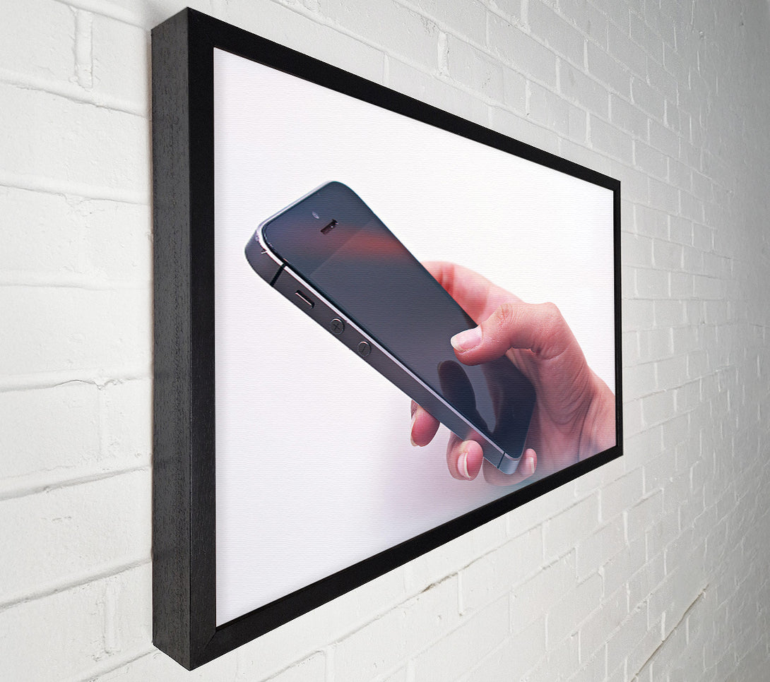  A Canvas Print of Black Screen Touch Canvas Print