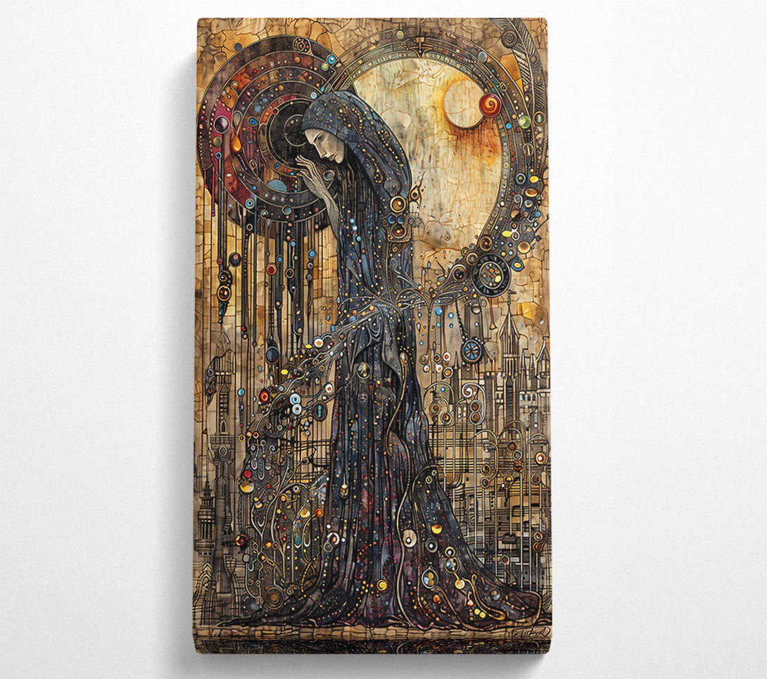  A Canvas Print of The Blue Celestial Robe Canvas Print
