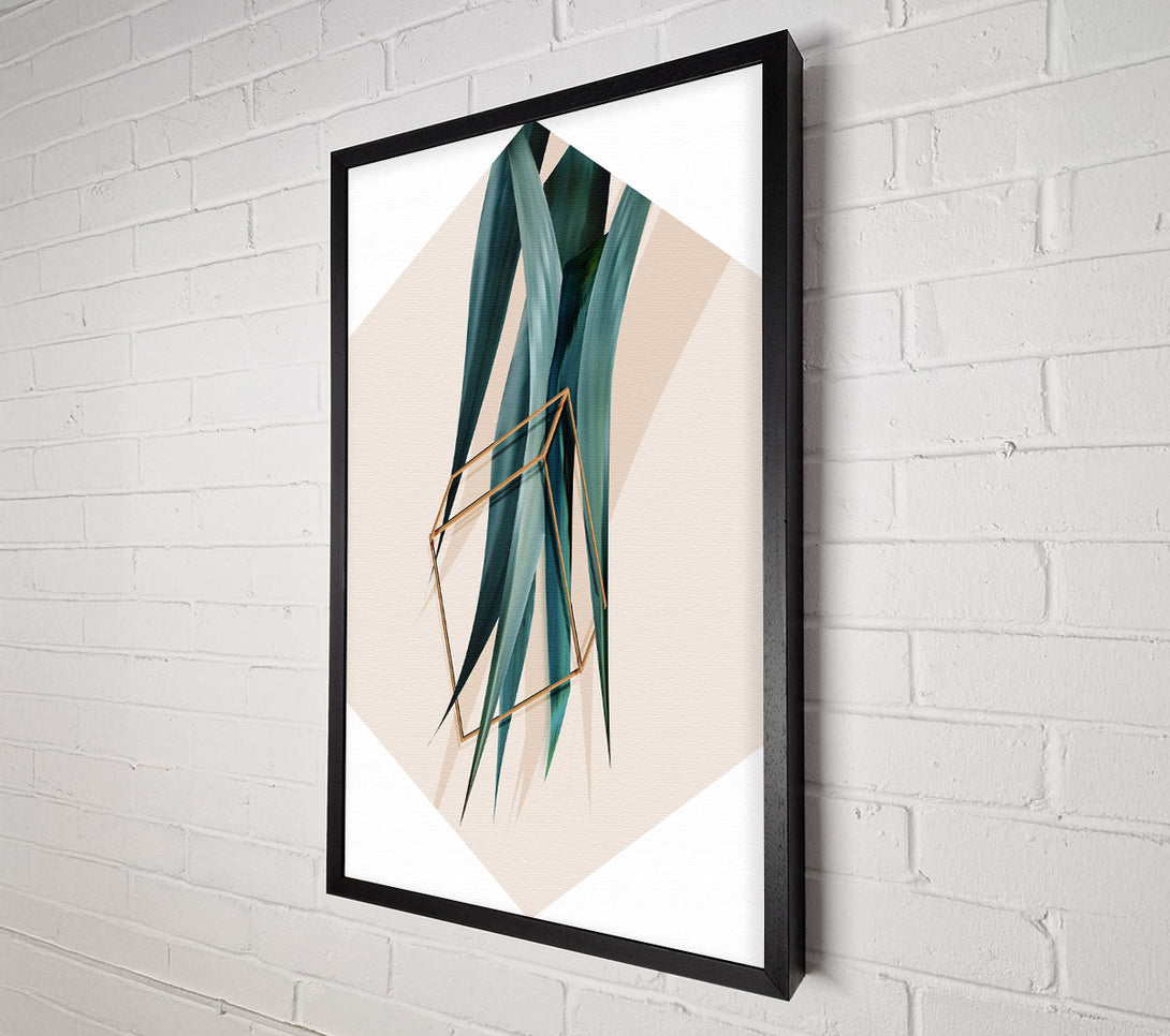  A Canvas Print of Cube Leaf Canvas Print
