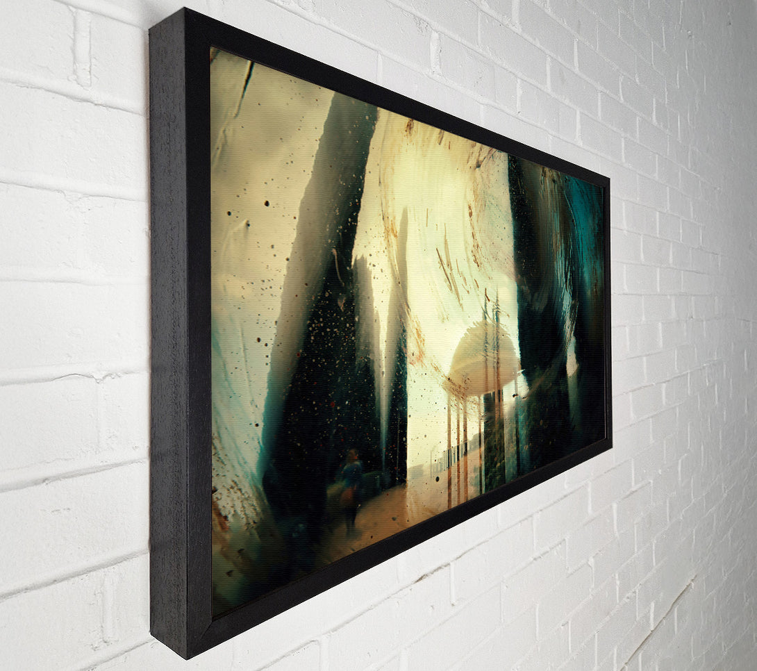  A Canvas Print of Teal Through The Glass Canvas Art