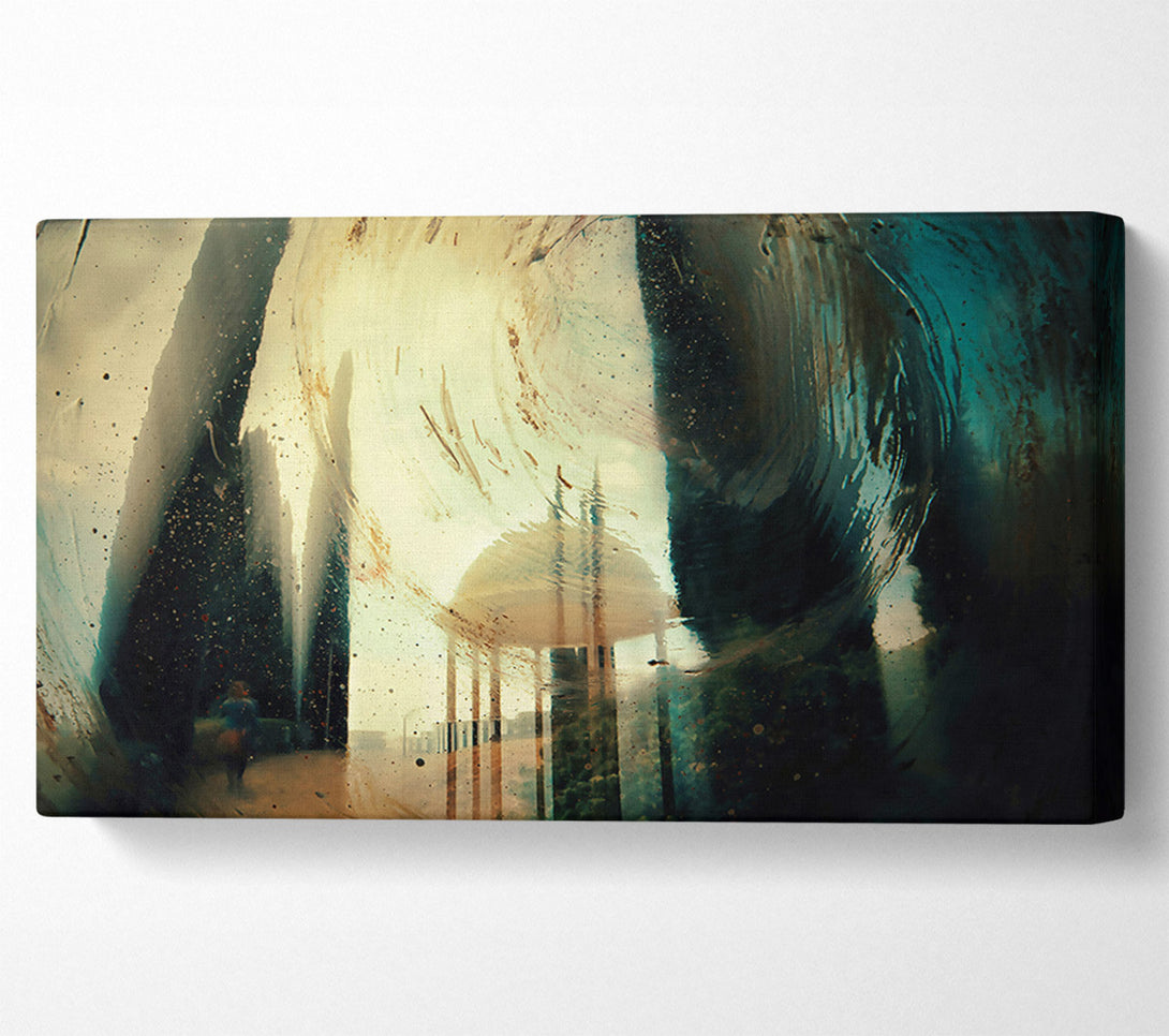  A Canvas Print of Teal Through The Glass Canvas Art