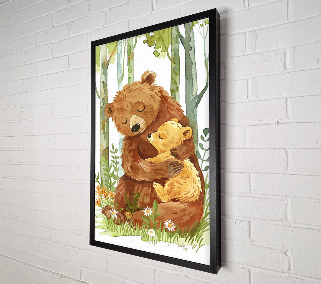  A Canvas Print of Brown Bear Hug Canvas Print