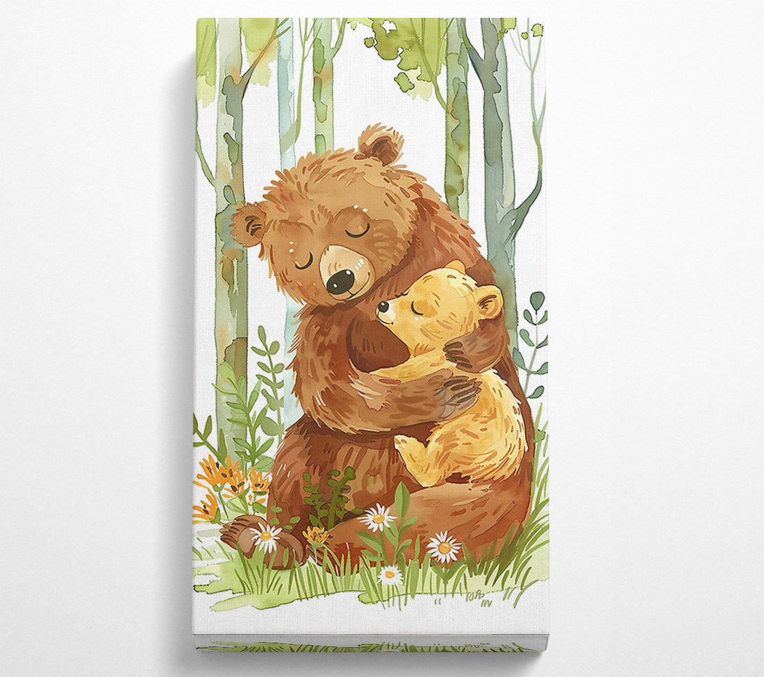  A Canvas Print of Brown Bear Hug Canvas Print