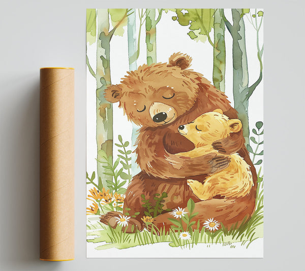 Brown Bear Hug Print