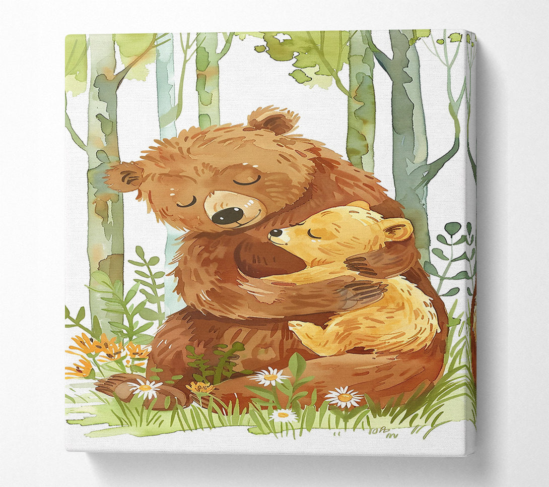  A Canvas Print of Brown Bear Hug Canvas Print