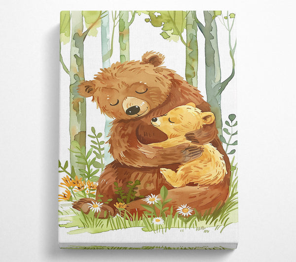  A Canvas Print of Brown Bear Hug Canvas Print