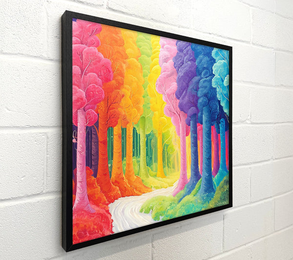 Blue Rainbow Forest Path