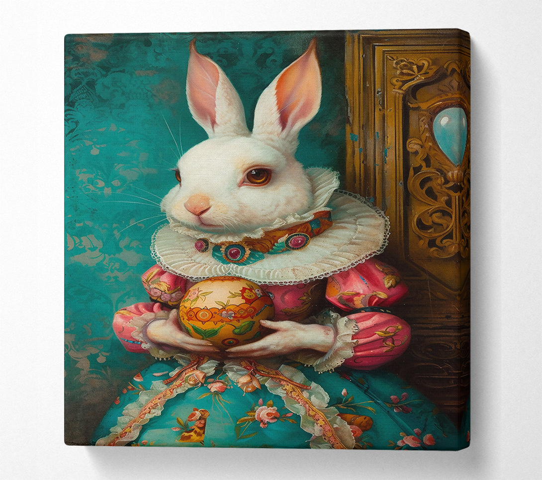  A Canvas Print of Teal Fawn'S Egg Canvas Art