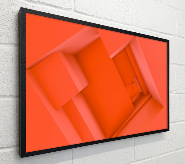 Coral Geometric Abstract