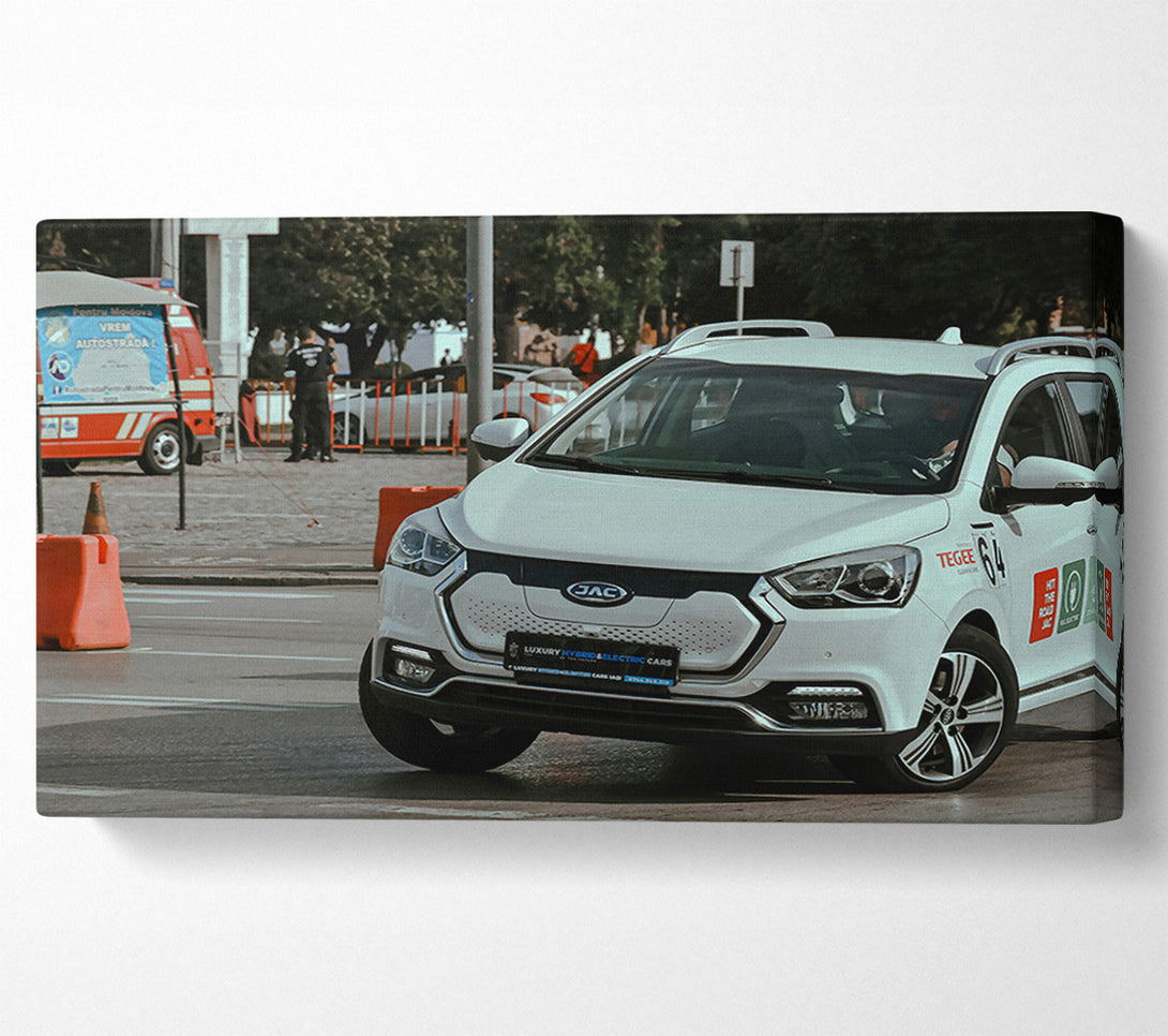  A Canvas Print of White City Drive Canvas Print