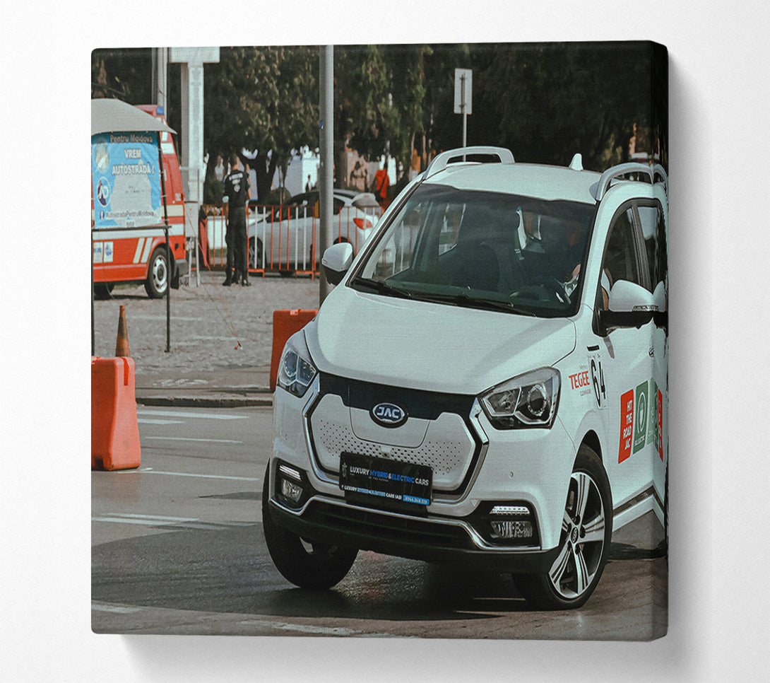  A Canvas Print of White City Drive Canvas Print