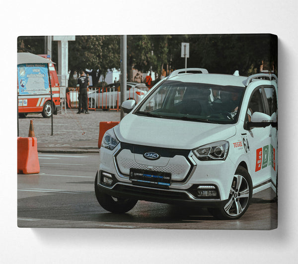  A Canvas Print of White City Drive Canvas Print