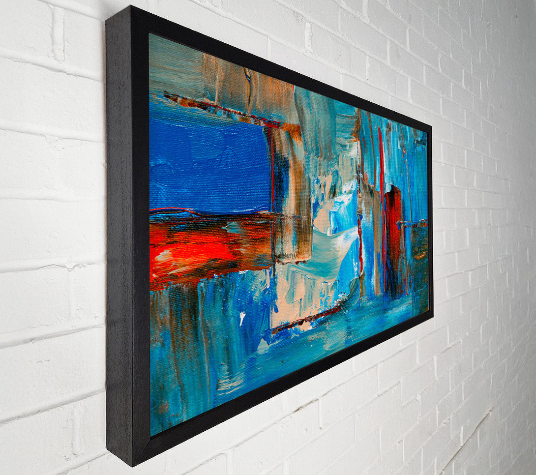  A Canvas Print of Blue Abstract Landscape Canvas Wall Art